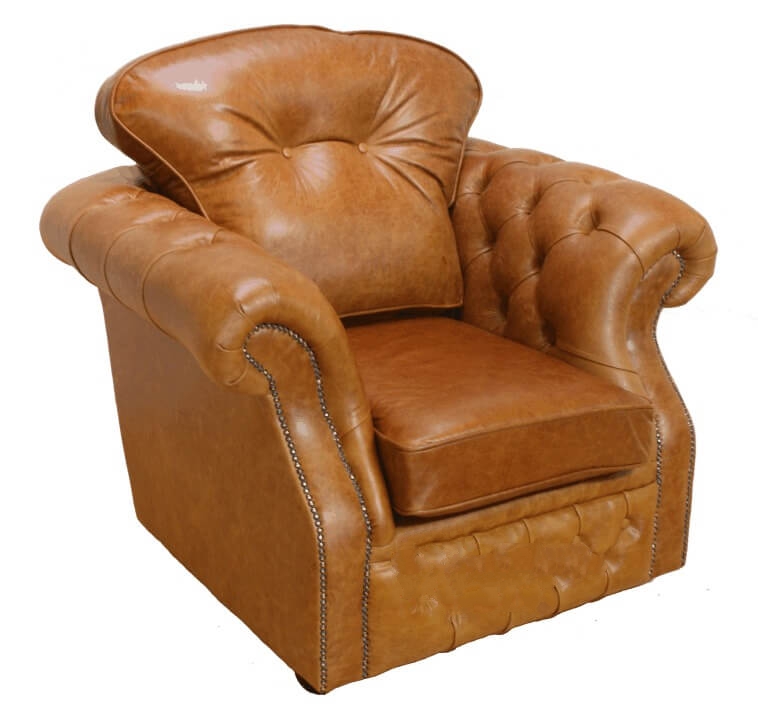 Product photograph of Chesterfield High Back Armchair Oil Pull Up Leather Bespoke In Era Style from Chesterfield Sofas.