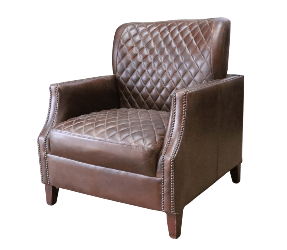 Product photograph of Constantine Handmade Armchair Vintage Brown Distressed Real Leather from Chesterfield Sofas.