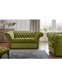 Chesterfield Beaumont 2 Seater Sofa & Club Chair Malta Grass 12