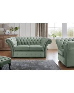 Chesterfield Beaumont 2 Seater Sofa & Club Chair Malta Seaspray 11