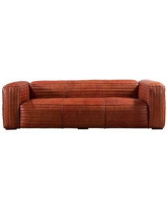 Guilford Vintage 3 Seater Distressed Chesterfield Leather Sofa 