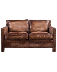 Horley Vintage 2 Seater Distressed Luxury Leather