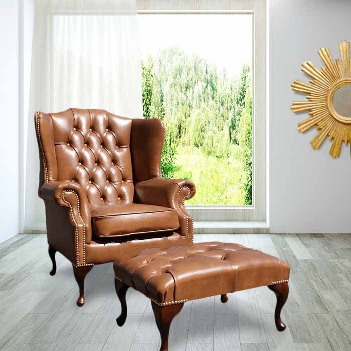 Vintage high 2025 back wing chair