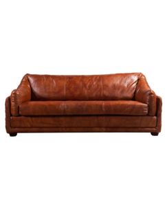 Ashford Vintage Retro Distressed 2 Seater Leather Sofa