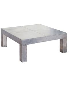 Aviator Handmade Medium Square Aluminium Coffee Table 