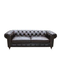 Brentwood Luxury Vintage 3 Seater Distressed Leather Sofa