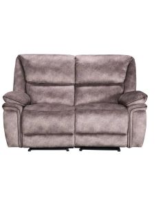Brooklyn Genuine 2 Seater Reclining Sofa Taupe Real Fabric In Stock