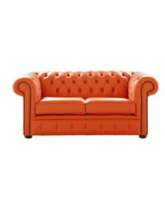 Chesterfield 2 Seater Shelly Flamenco Leather Sofa Settee Bespoke In Classic Style