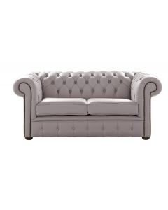 Chesterfield 2 Seater Shelly Owl Leather Sofa Settee Bespoke In Classic Style