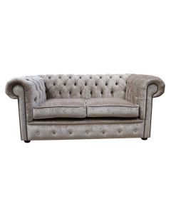Chesterfield 2 Seater Sofa Settee Pastiche Mink Velvet In Classic Style