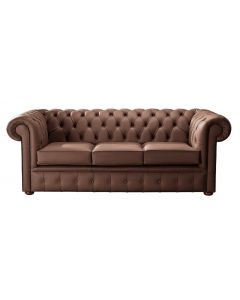Chesterfield 3 Seater Shelly Castagna Leather Sofa Bespoke In Classic Style