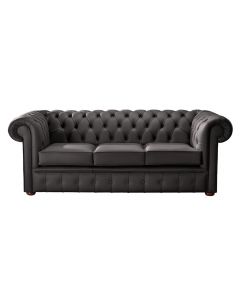 Chesterfield 3 Seater Shelly Havannah Leather Sofa Bespoke In Classic Style