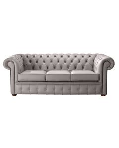 Chesterfield 3 Seater Shelly Owl Leather Sofa Bespoke In Classic Style