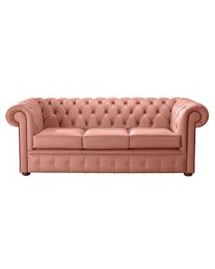 Chesterfield 3 Seater Shelly Tuscany Leather Sofa Bespoke In Classic Style