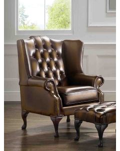 Chesterfield Classic Carlton Armchair Flat Wing