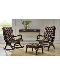 Chesterfield Cumberland And Crosby With Footstool