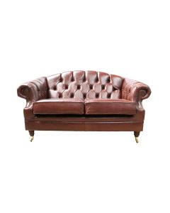 Chesterfield Handmade 2 Seater Sofa Settee Old English Hazel Leather Victoria In Style