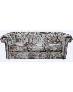 Chesterfield Handmade 3 Seater Sofa Settee Lustro Charm Velvet Fabric In Classic Style