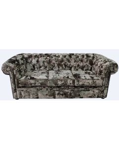 Chesterfield Handmade 3 Seater Sofa Settee Lustro Liqueur Velvet Fabric In Classic Style
