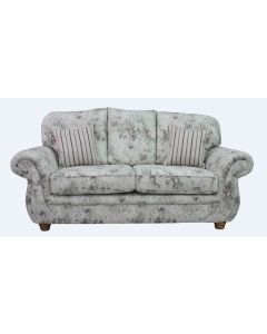 Claremont Handmade 3 Seater Sofa Settee Constance Heather Real Fabric
