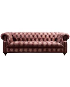 Collingwood Handmade Chesterfield 3 seater Sofa Vintage Distressed Real Leather 