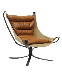 Cuero Handmade Butterfly Chair Vintage Tan Real Leather 