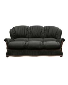 Delaware Custom Made 3 Seater Sofa Genuine Italian Real Leather 