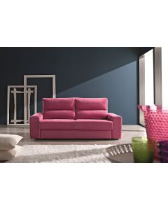 Ettore Handmade 3 Seater Sofa Italian Pink Real Fabric 