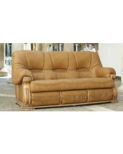 Oropesa Custom Made 3 Seater Sofa Settee Italian Camel Real Leather  