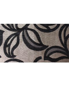 Patio Leaf Black Free Fabric Swatch Sample