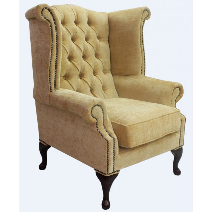 Gold top fabric chair