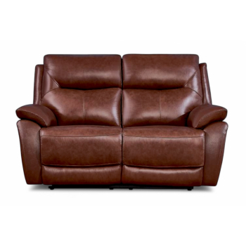 Manhattan Handmade 2 Seater Reclining Sofa Italian Tan Leather