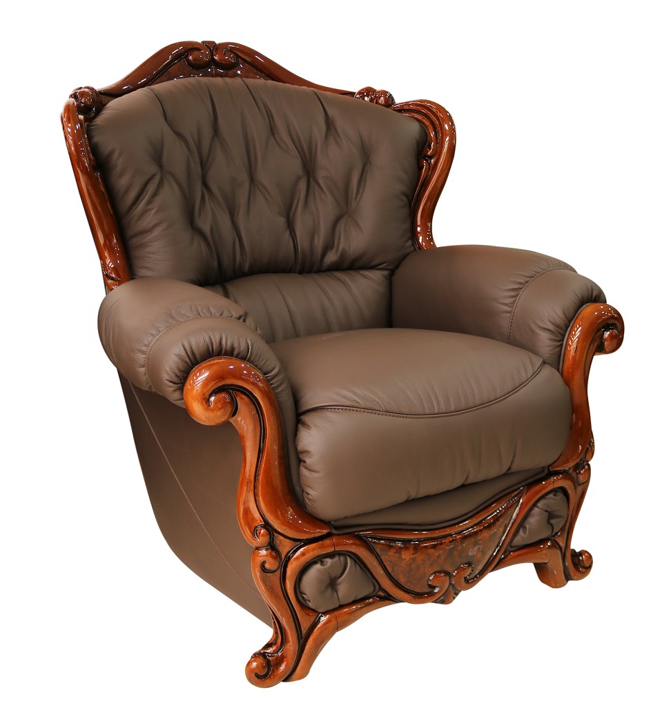 Product photograph of Dante Handmade Sofa Armchair Genuine Italian Chocolate Brown Real Leather from Chesterfield Sofas
