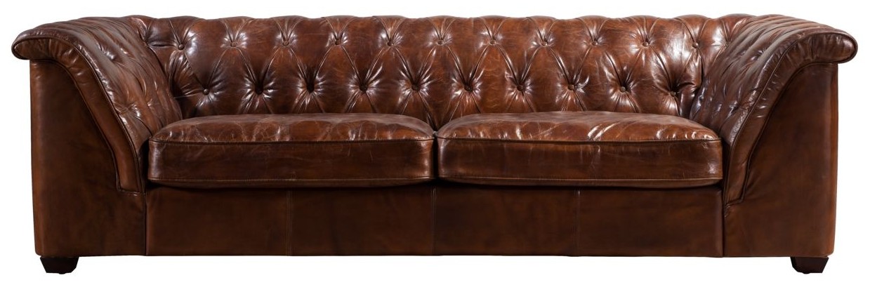Product photograph of Gable Handmade Chesterfield 3 Seater Sofa Vintage Distressed Real Leather from Chesterfield Sofas
