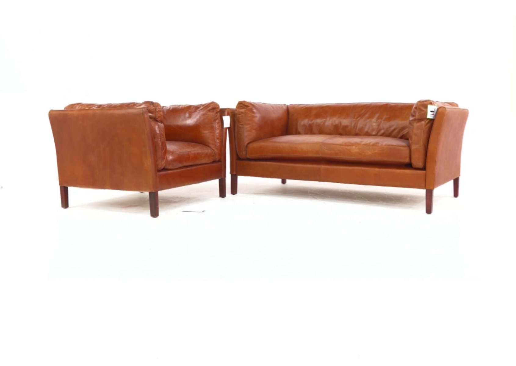 Product photograph of Groucho Handmade 3 1 Vintage Settee Sofa Suite Tan Distressed Real Leather from Chesterfield Sofas.