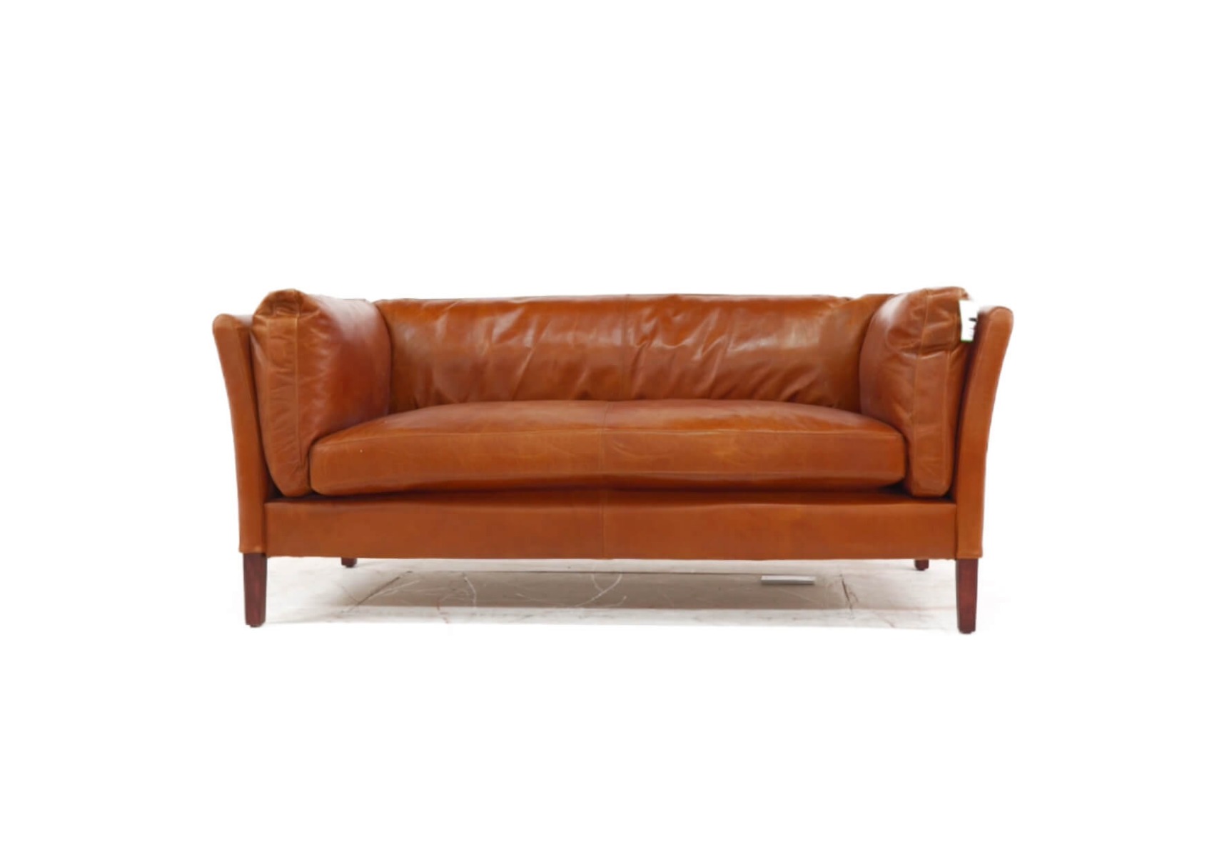 Product photograph of Conventry Vintage 3 Seater Distressed Tan Real Leather Sofa from Chesterfield Sofas