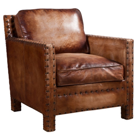 Horley Vintage Armchair Distressed Luxury Leather