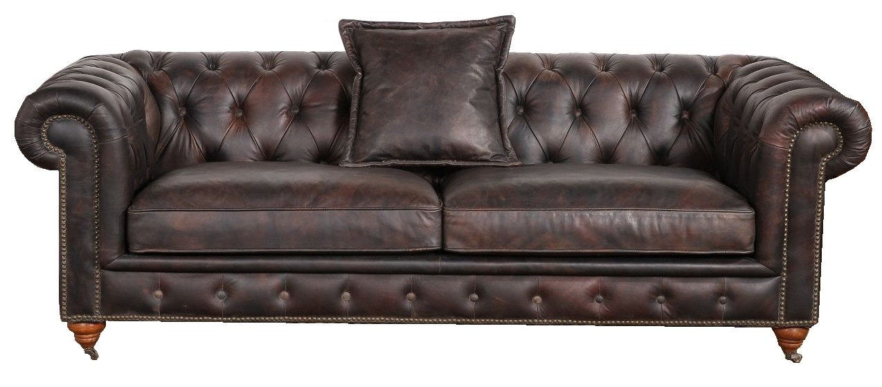 Product photograph of Kendal Vintage 2 Seater Distressed Leather Sofa from Chesterfield Sofas