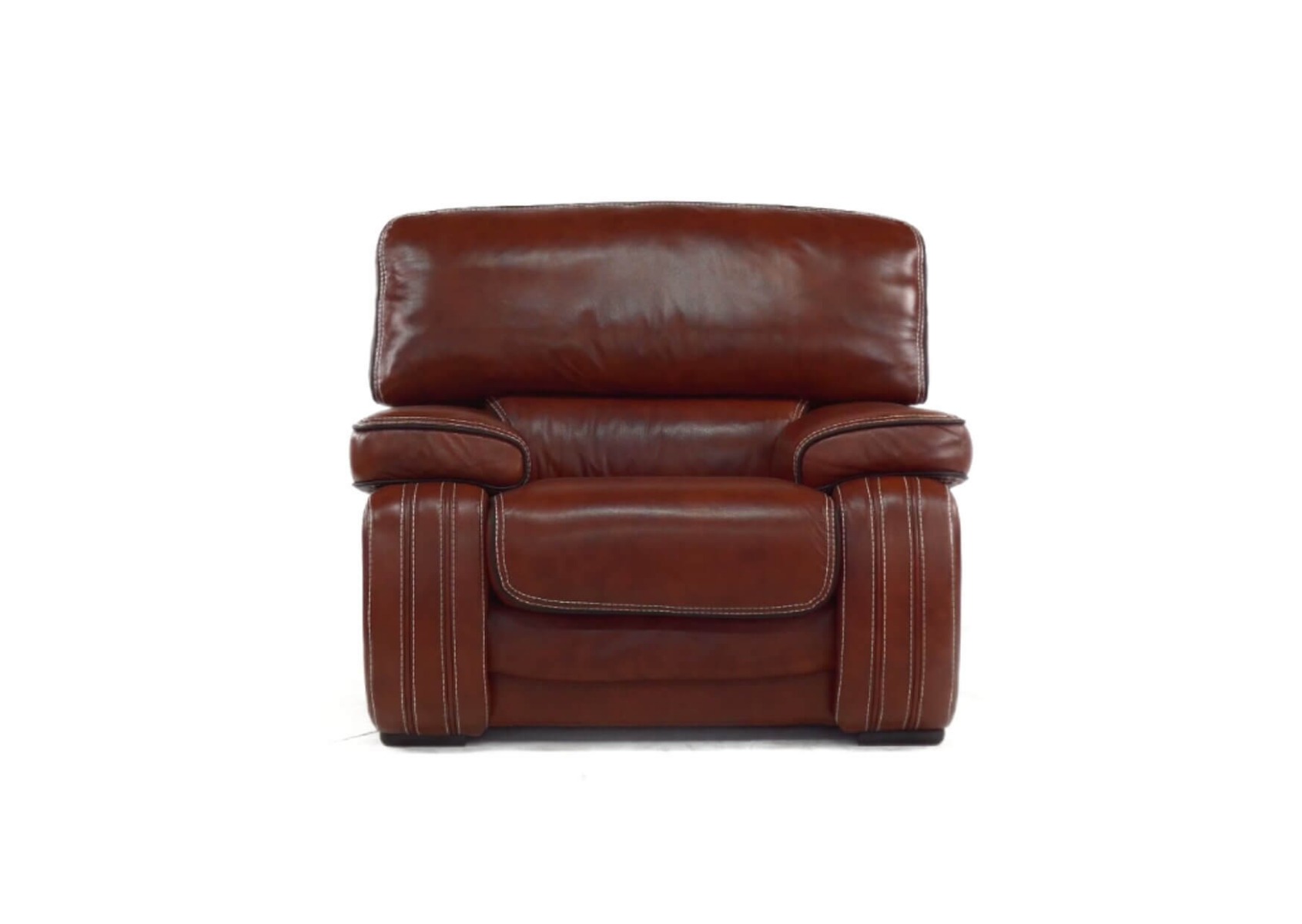 Product photograph of Livorno Handmade Armchair Genuine Italian Tabak Brown Real Leather from Chesterfield Sofas.