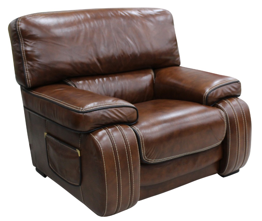 Product photograph of Livorno Handmade Armchair Genuine Italian Tabak Brown Real Leather from Chesterfield Sofas.