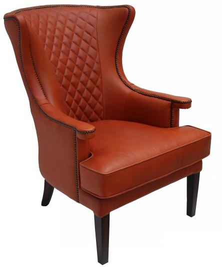 Product photograph of Miranda Custom Made Armchair Vintage Real Leather from Chesterfield Sofas