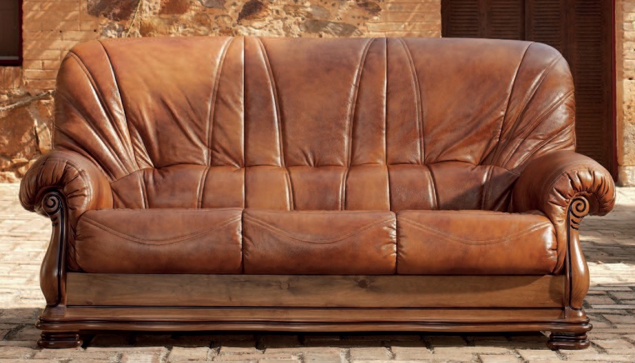 Product photograph of Oporto Custom Made 3 2 Seater Sofa Suite Camel Brown Italian Real Leather from Chesterfield Sofas