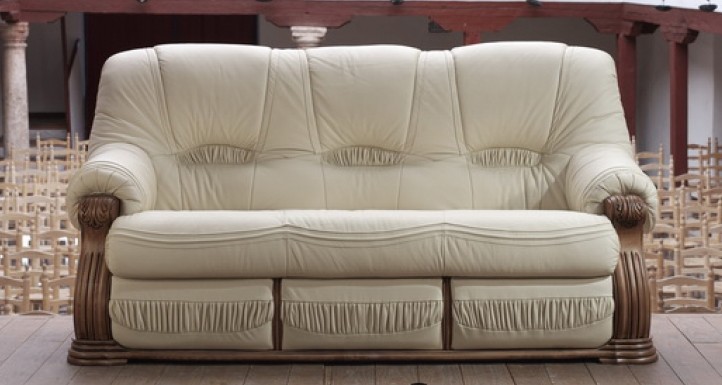Product photograph of Oropesa Custom Made 3 Seater Sofa Settee Italian Hielo Real Leather from Chesterfield Sofas