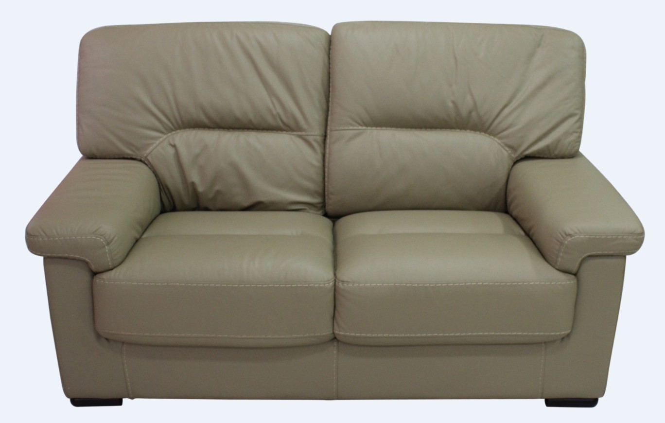 Product photograph of Parma Handmade 2 Seater Sofa Settee Genuine Italian Coffee Milk Leather from Chesterfield Sofas