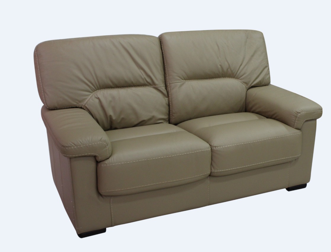 Product photograph of Parma Handmade 2 Seater Sofa Settee Genuine Italian Coffee Milk Leather from Chesterfield Sofas.