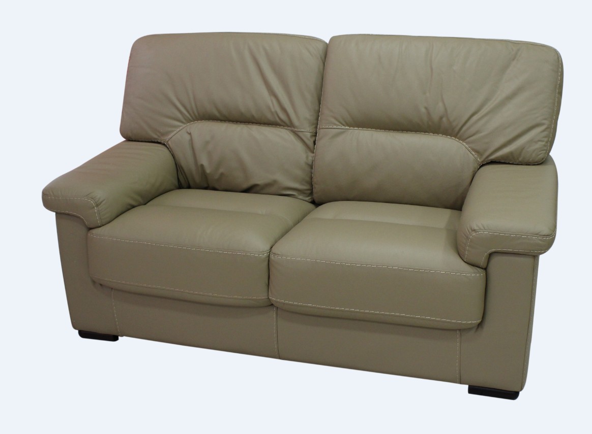 Product photograph of Parma Handmade 2 Seater Sofa Settee Genuine Italian Coffee Milk Leather from Chesterfield Sofas.