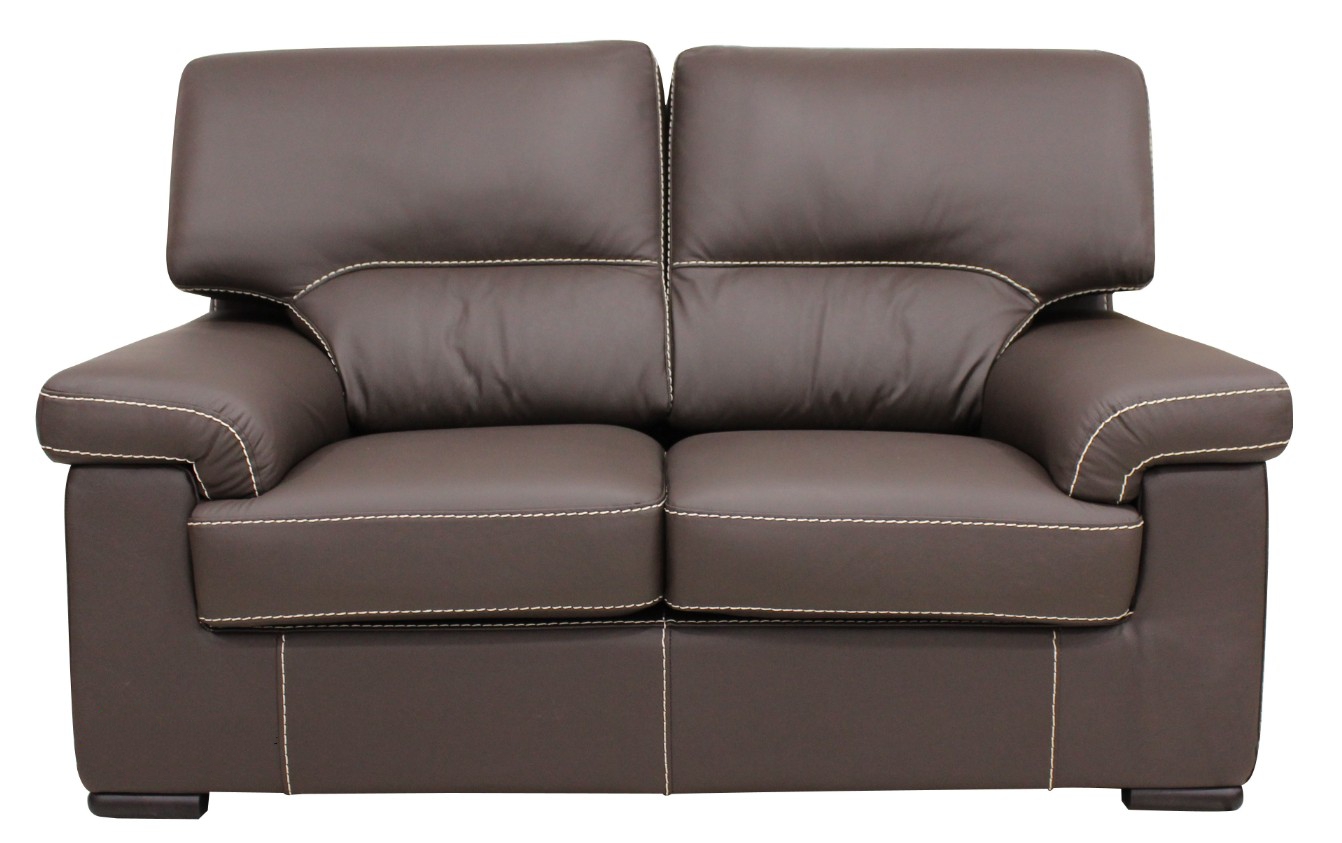Product photograph of Patrick Handmade Contemporary 2 Seater Sofa Italian Chocolate Brown Real Leather from Chesterfield Sofas