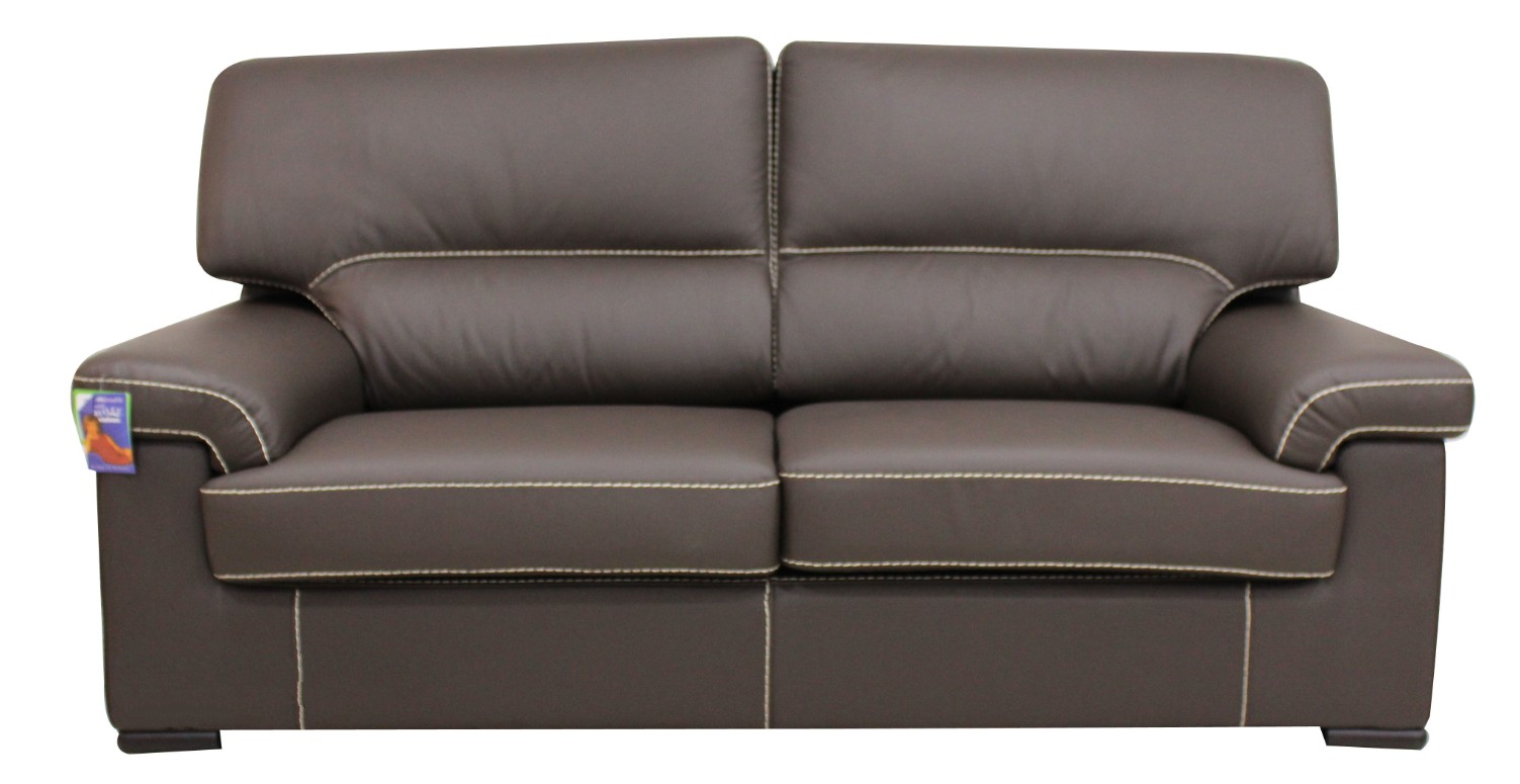 Product photograph of Patrick Handmade Contemporary 3 Seater Sofa Italian Chocolate Brown Real Leather from Chesterfield Sofas