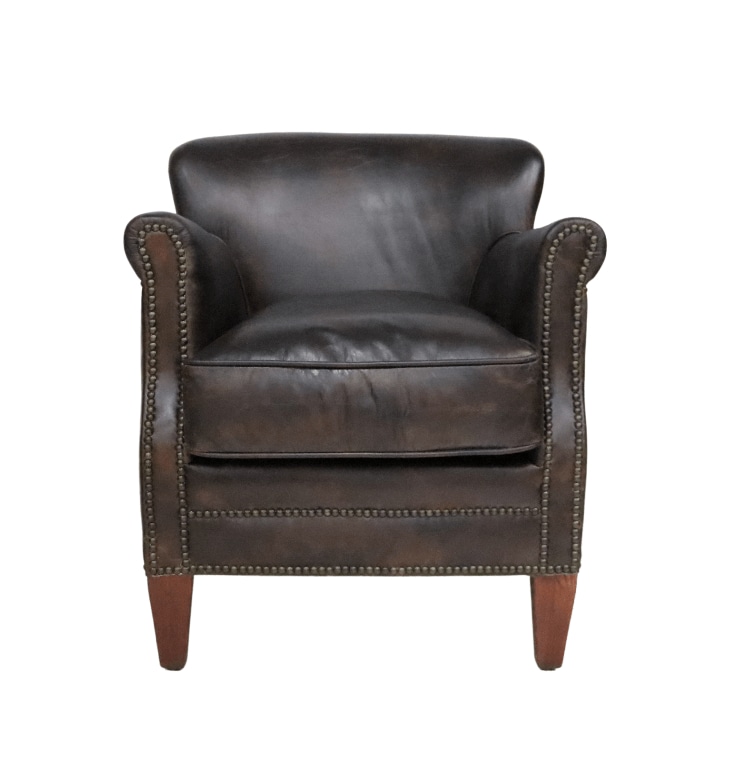 Product photograph of Professor Armchair Vintage Distressed Tobacco Brown Real Leather from Chesterfield Sofas.