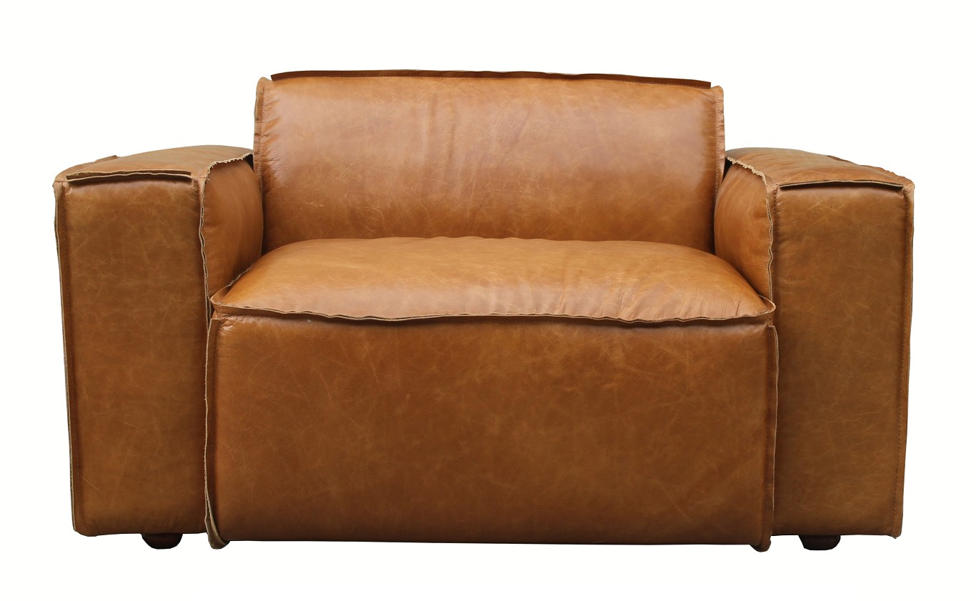Product photograph of Scruffy Vintage Handmade Nappa Caramel Tan Real Leather Armchair from Chesterfield Sofas.